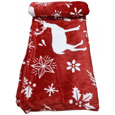 Vánoční mikroplyšová deka...